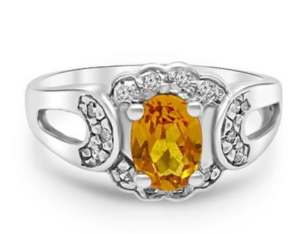 пръстен с цитрин